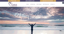 Desktop Screenshot of catholicwomenforchrist.org